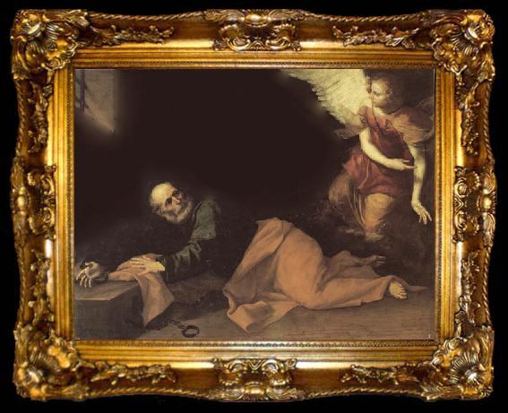 framed  Jose de Ribera The Deliverance of St.Peter, ta009-2